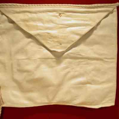 Apron: White lambskin apron, Aurora Lodge #48