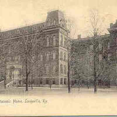 Postcard: Masonic Home, Louisville, Kentucky. Postmarked April 18, 1907