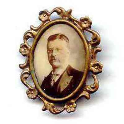 Pin: Commemorative pin of Theodore Roosevelt