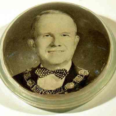 Paperweight: George F. DeSilver, dated 1965-1966