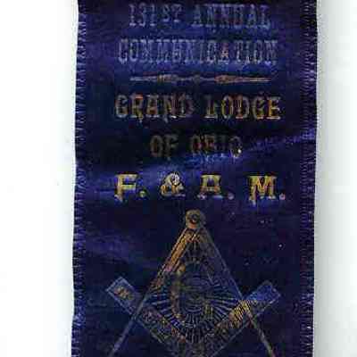 Badge/ pin from the 131st Annual Communications Grand Lodge of Ohio