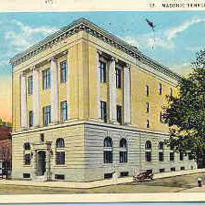 Postcard: Masonic Temple, Flint, Michigan