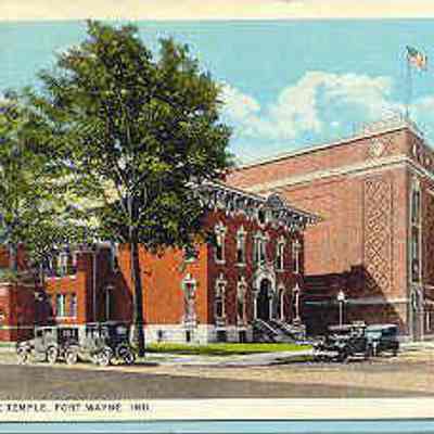 Postcard: Shrine Temple, Fort Wayne, Indiana