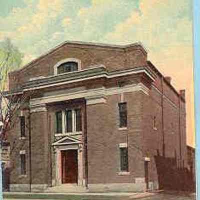 Postcard: Masonic Temple, Upper Sandusky, Ohio. Postmarked February 11, 1913. From a collecvtion of photos of Msonic Temples, collector unknown