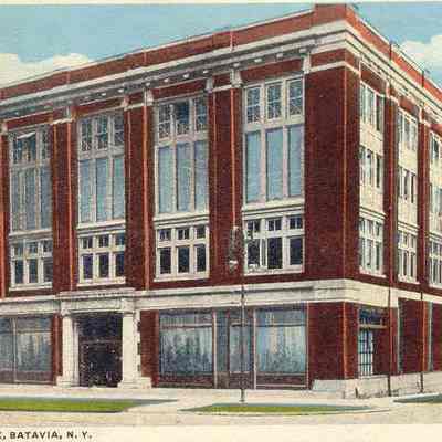 Postcard: Masonic Temple, Batavia, New York