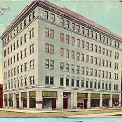 Postcard: Masonic Temple, Erie, Pennsylvania. Postmarked May 13,1915