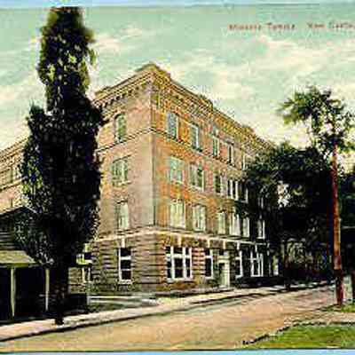 Postcard: Masonic Temple, New Castle, Pennsylvania