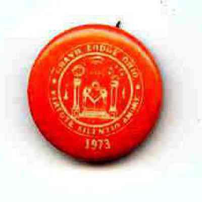 Badge: Annual Communication of the Grand Lodge of Ohio dated 1973