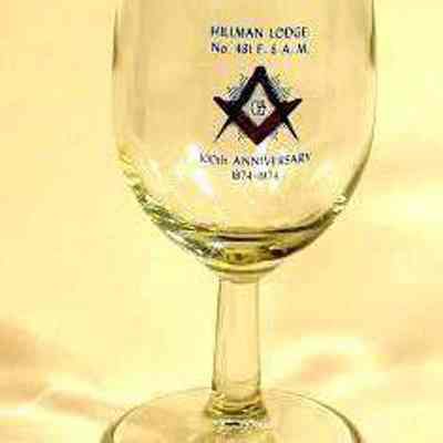 Glass: From Hazen Lodge #251, 125th Anniversary 1854-1979