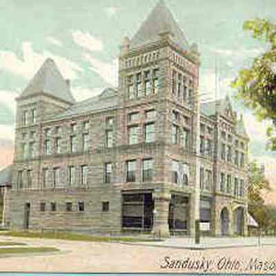 Postcard: Picture postcard of the Masonic Temple, Sandusky, Ohio