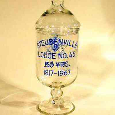 Glass: 150th ANniversary of Stubenville Lodge #45, dated 1817-1967
