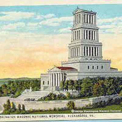 Postcard: George Washington Masonic Memorial, Alexandria, Virginia