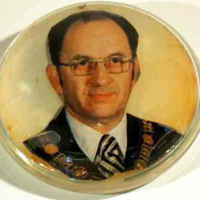 Paperweight: Daniel F. Iceman, dated 1979