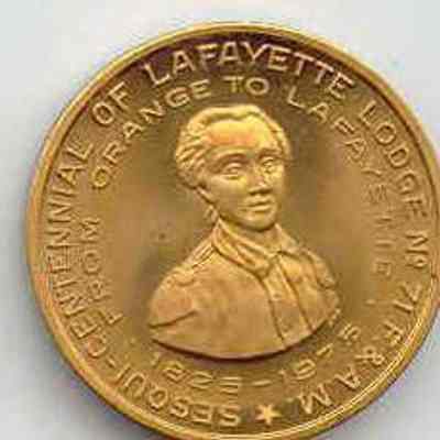 Coin: Sesqui-Centennial Lafayette Lodge #71, dated 1825-1975