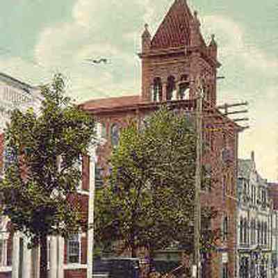 Postcard: Masonic Temple, Mount Holly, New Jersey. From a collection of photos of Masonic Temples, collector unknown