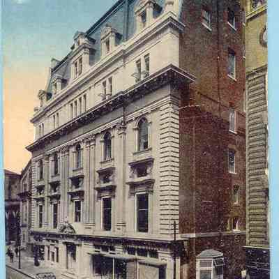 Postcard: Masonic Temple, Baltimore, Maryland. Postmarked March 9, 1917