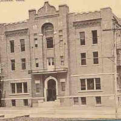 Postcard: Masonic Temple, Athens, Ohio. From a collection of photos of Masonic Temples, collector unknown