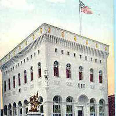 Postcard: Masonic Temple, San Francisco, California. Froma collection of photos of Masonic Temples, collecto unknown
