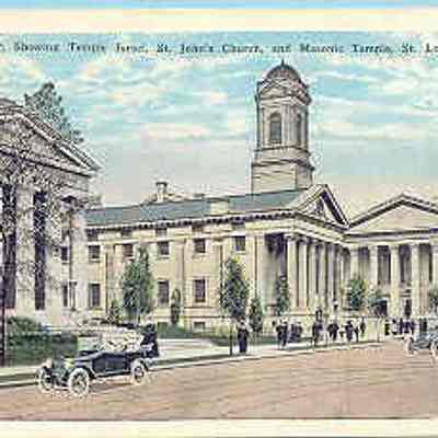 Postcard: Masonic Temple, St. Louis, Missouri
