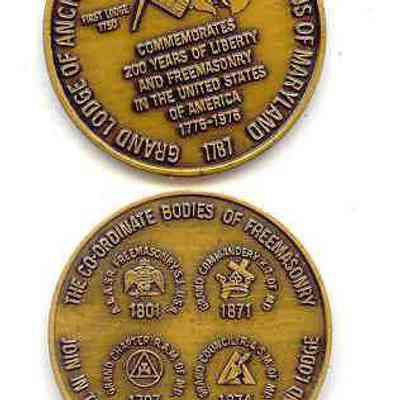 Coin: Grand Lodge of Maryland