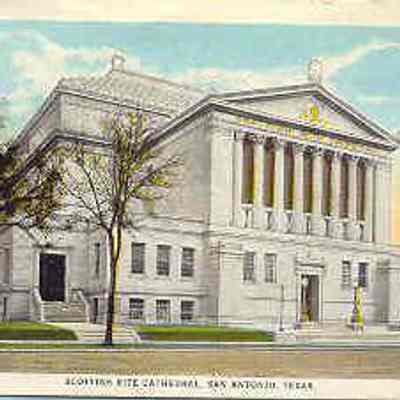 Postcard: Scottish Rite Cathedral, San Antonio, Texas