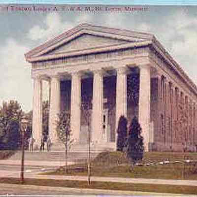 Postcard: Picture postcard of a Masonic Temple, St. Louis, Missouri