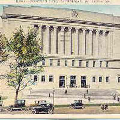 Postcard: Scottish Rite Cathedral, St. Louis, Missouri. Postmarked September 21, 1929