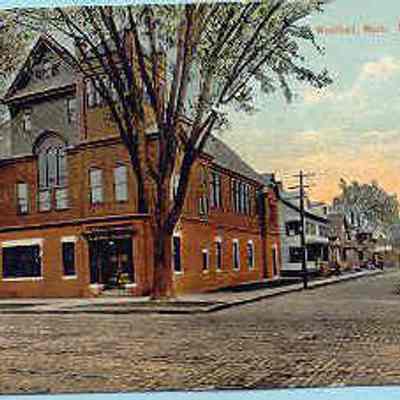 Postcard: Masonic Temple, Westfield, Massachusetts. Postmarked August 2, 1910