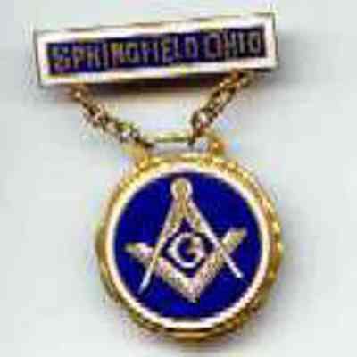 Pin: Annual Communication of the Grand Lodge of Ohio dated 1917, Springfield, Ohio