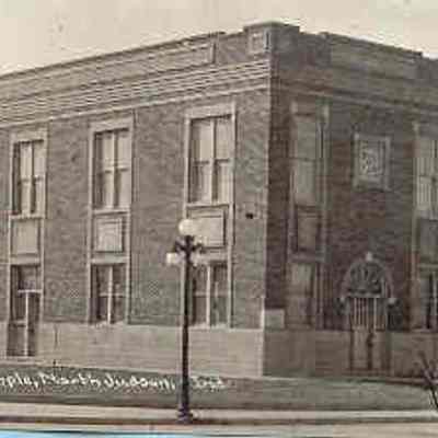 Postcard: Picture postcard of the Masonic Temple, North Judson, Indiana