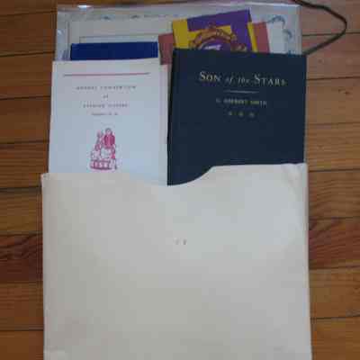 Printed Material: Pythian Sister: Ritual, Monitor, and a 1947 program. Lions CLub: Certificate and song book. Delta Kappa Camma Constitution and By-laws. Phi Chi Program, Sweetheart of Sigma CHi music, Civic Club booklet, 2 Done of the Rock Books, Beta Theta Pi 1939 history.
