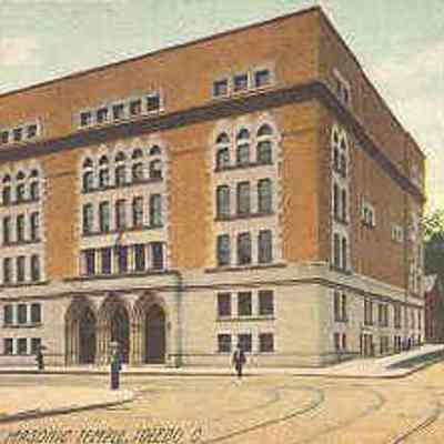Postcard: Masonic Temple, Toledo, Ohio. Postmarked February 21, 1909. Froma collection of photos of Masonic Temples, collector unknown