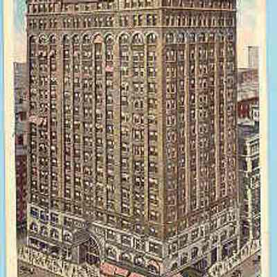 Postcard: Masonic Temple, Chicago, Illinois. Postmarked September 1, 1919. From a collection of photos of Masonic Temples, collector unknown