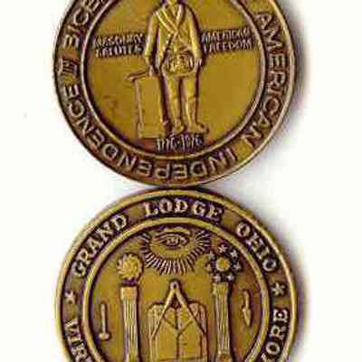 Coin - Bicentennial of American Independence, Grand Lodge of Ohio