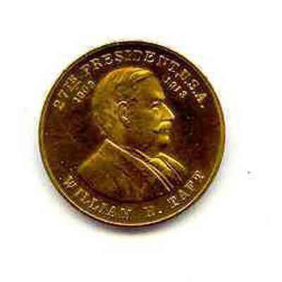 Coin/Medal: William H. Taft. Brass 1 1/2" dia.
