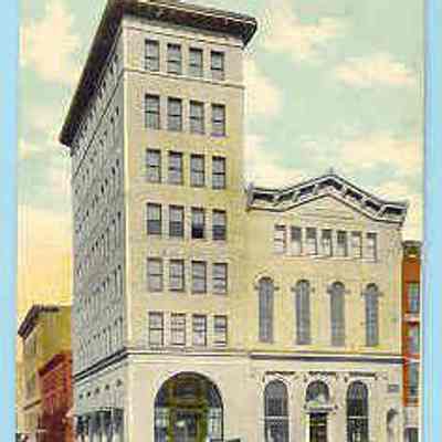 Postcard: Masonic Temple, Watertown, New York. Postmarked July 19, 1910