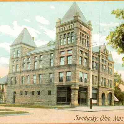 Postcard: Picture postcard Masonic Temple, Sandusky, Ohio