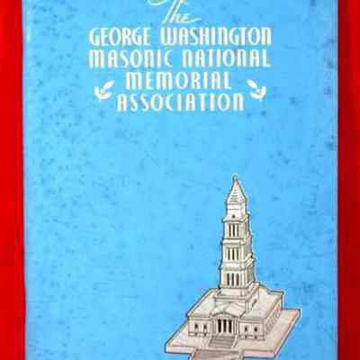 Book: Book of the George Washington Masonic Memorial, dated 1939. Blue cover