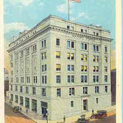 Postcard: Masonic Temple, Akron, Ohio. From a collection of photos of Masonivc Temples, collector unknown