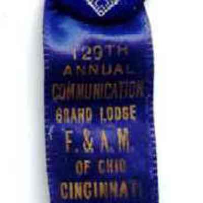 Badge/ pin from the 129th Annual Communication of the Grand Lodge