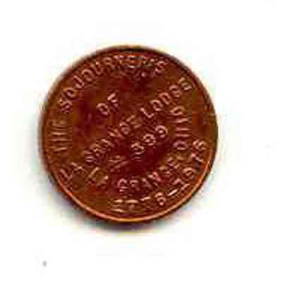 Coin: The Sojourner's of La Grange Lodge #399, La Grange, Ohio. 1776-1976