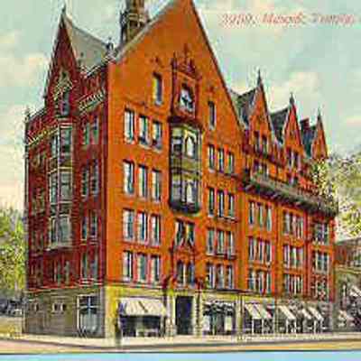 Postcard: Masonic Temple, Milwaukee, Wisconsin