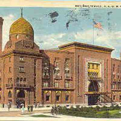 Postcard: Shrine Temple, Chicago, Illinois