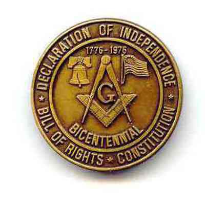Coin: Conference of Grand Masters of North American, dated 1776-1976