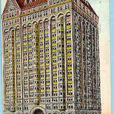 Postcard: Masonic Temple, Chicago, Illinois. Postmarked May 31, 1907
