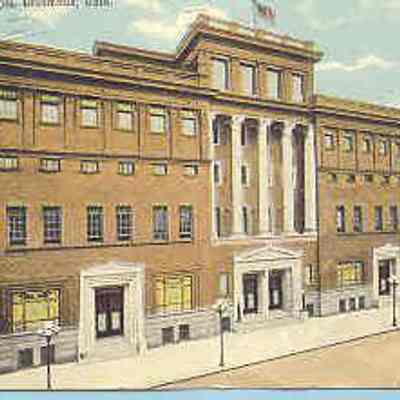 Postcard: Masonic Temple, Columbus, Ohio. Postmarked 1917. From a collection of photos of Masonic Temples, collector unknwon