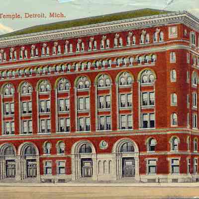 Postcard: Masonic Temple, Detroit, Michigan