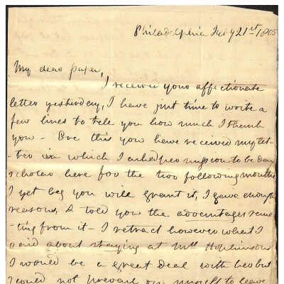 LETTER TO JUDGE JOSIAH HOFFMAN FROM ANNE HOFFFMAN