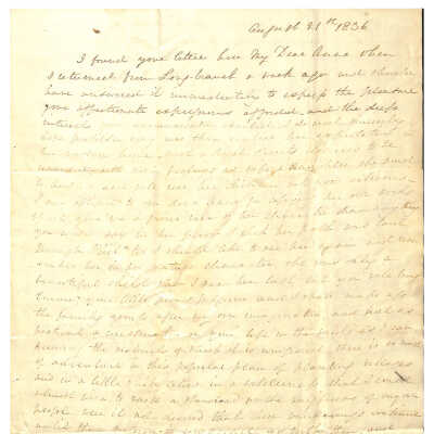 LETTER TO ANNE HOFFMAN FROM REBECCA GRATZ