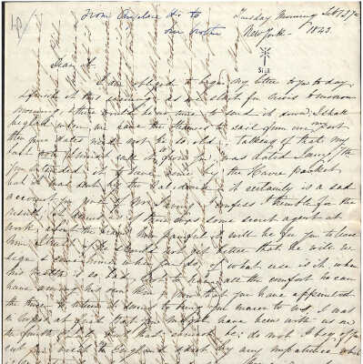 Letter from Angelica and Mary Hamilton to Alexander Hamilton III